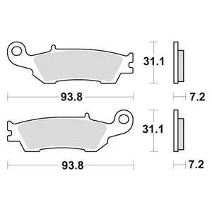 WRP nuove pastiglie anteriori Standard per Yamaha WRF 250 17-21 - Product Image 1