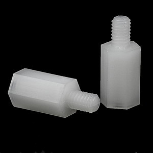 Wholesale High Quality NINDEJIN White <b>Nylon</b> Hex Threaded Male Female <b>Spacer</b> Standoff Various Metric Sizes M2-M4 - Product Image 1