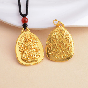 2025 Venta caliente hecho a mano Diy incoloro arena oro cuerda accesorios significativo Buda 12 Zodiaco colgante collar para mi hijo - Product Image 5