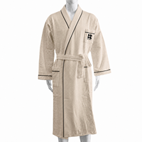 Peignoir de bain en coton gaufré, confortable et luxueux, pour hôtel et spa, avec col kimono, pour le bien-être féminin, absorbant, pour Airbnb, commande en gros