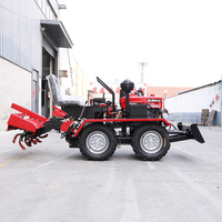Arado Rotatorio de Alta Potencia 4x4, Máquina Diesel Multifuncional para Labranza y Remoción de Residuos Agrícolas