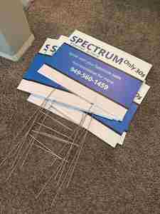 Fade Proof UV Protected <b>Customized</b>-Yard-Signs-18x24-with-H for Private Parking Garden - Product Image 5