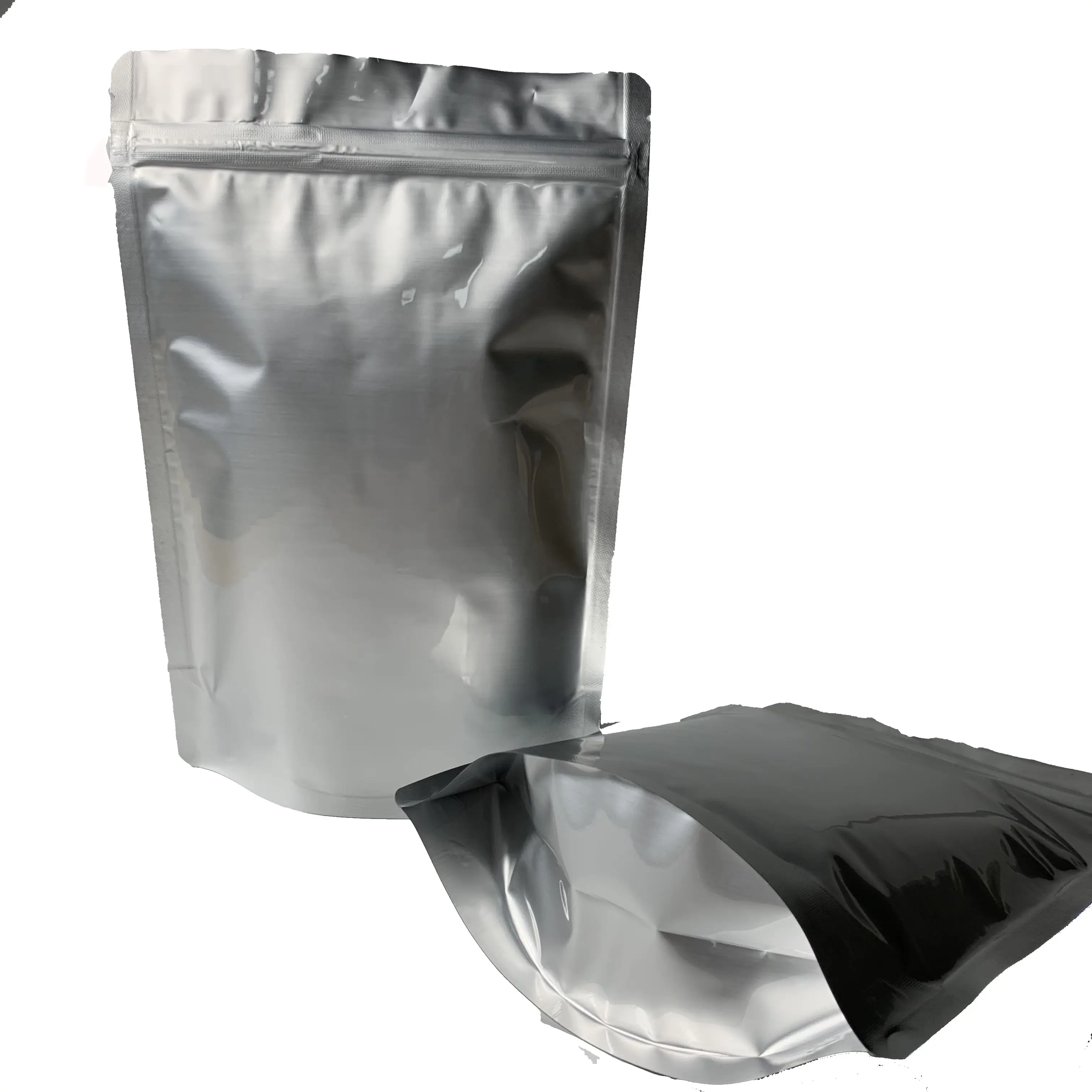 Оптовая Продажа с фабрики пластиковые пакеты серебряная фольга Ziplock мешок пищевой упаковки на молнии Пластиковый Мешок