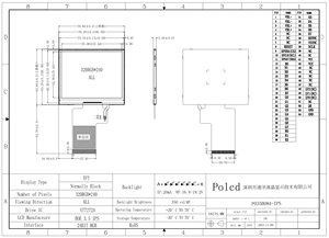 Polcd fabbrica 3.5 pollici TFT <span class=keywords><strong>LCD</strong></span> 320*240 SPI RGB interfaccia strumento schermo 3.45 pollici modulo <span class=keywords><strong>Display</strong></span> <span class=keywords><strong>LCD</strong></span> - Product Image 6