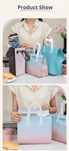 Food Delivery Thermal Insulated Non-Woven Cooler Bag with Solar Panel Zipper Closure Waterproof & Portable - Product Image 5