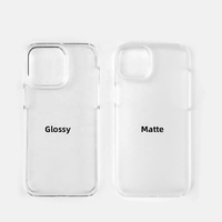 Casing HP Transparan Keras 3D Sublimasi Kosong untuk iPhone 17 16 15 14 13 12 Pro Max Berlapis untuk Pencetakan Transfer Panas Penutup Bening