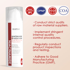 Crème double blanchissante pour le visage Crème professionnelle éclaircissante pour la peau au niacinamide pour le visage et le cou Crème de soin - Product Image 4