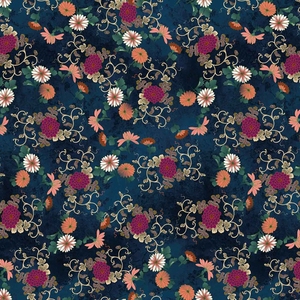 Crepe <span class=keywords><strong>el</strong></span>ástico de poliéster personalizado, estampado digital de pequeñas flores, estilos de verano para mujer, vestido, abrigo, tela - Product Image 2