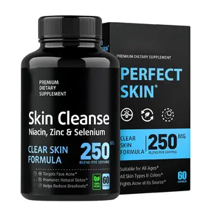OEM Amazon Hot Sale Perfect Skin Supplements Skin Cleanse Capsule Acne Remover Capsules For Women And Men Face