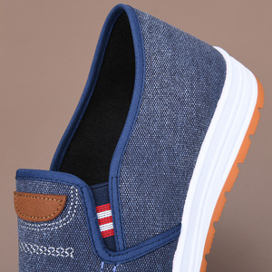 Zapatillas casuales de lona transpirables estilo Pekín antiguo para <span class=keywords><strong>hombre</strong></span>, de suela blanda, tipo papá, con patrón sólido y forro de algodón para primavera, de <span class=keywords><strong>outlet</strong></span> de fábrica. - Product Image 5
