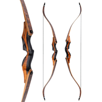 Arc de chasse traditionnel démontable 60/62 pouces pour droitiers et gauchers, arc classique 25-60 lbs