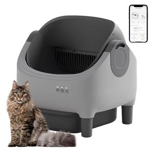 OEM Selbst reinigende elektrische Katzen toilette mit zeit gesteuerter App-Steuerung Kein Geruch Automatische Toilette Einfache Reinigung 20L Innenraum - Product Image 1
