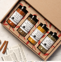 Boîte d'expédition personnalisée en carton blanc écologique pour assaisonnements et condiments avec insert, MOQ 50 pièces