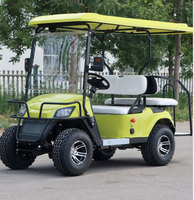 Voiturette de golf électrique 3-4 places économique avec capot avant et tableau de bord personnalisés, voiturettes de golf ODM