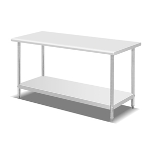 Mesa <span class=keywords><strong>de</strong></span> Trabajo <span class=keywords><strong>de</strong></span> Acero Inoxidable Resistente para Cocina Comercial con Acabado Pulido - Product Image 4