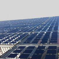 Panneau solaire double vitrage OEM 280W 290W 300W, module PV bifacial de type N pour véranda, auvent, toit