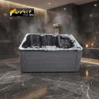 Spa extérieur en acrylique de qualité supérieure, design moderne, éclairage multi-LED, pour hôtels et villas, commande en gros, réduction sur les achats en gros