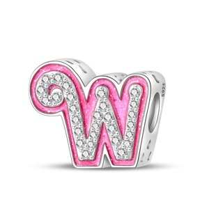 Juego de Colgantes con Forma de Corazón de Plata con 26 Letras y Circonitas, con Baño de Oro Rosa/Plata/Oro para Uso Diario Unisex - Product Image 6