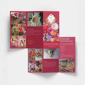 Folleto Tríptico Personalizado con Impresión Digital a Doble Cara, Papel Recubierto, Laminación de Película para Promoción de Peluquería - Product Image 2