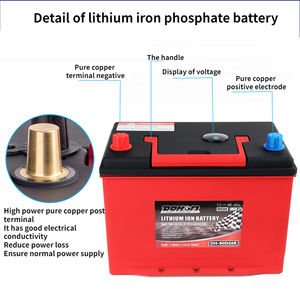 ソーラーバッテリー高品質メンテナンスカースタートカースタートストップリチウムバッテリーオートスタートストップカーバッテリー12V - Product Image 5