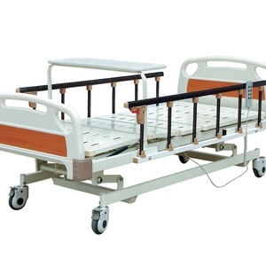 Centro de salud, cama de paciente de clínica de hospital naranja, cama de paciente de control eléctrico de tres funciones - Product Image 1