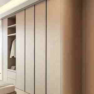 Luxury Modern Wooden Cloakroom <b>Wardrobe</b> Convertible Dressing Table Custom Size Folding Feature Simple for Bedroom Hotel Use - Product Image 1