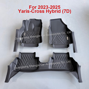 Tapis de protection de voiture sur mesure antidérapant en TPE toutes saisons 7D pour <span class=keywords><strong>Toyota</strong></span> <span class=keywords><strong>Yaris</strong></span> <span class=keywords><strong>Cross</strong></span> Hybrid 2023-2025 - Product Image 2