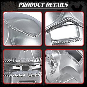 หน้ากากดร.ดูมพร้อมเสื้อคลุม ชุดคอสเพลย์ฮาโลวีนสำหรับผู้ใหญ่ อุปกรณ์ประกอบฉาก วัสดุสังเคราะห์ สำหรับทุกเพศ - Product Image 2