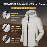 Veste imperméable unisexe d'hiver à capuche, doublée de polaire, coupe-vent, avec motif imprimé, pour le camping et les activités de plein air
