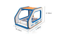 Bateau-maison gonflable électrique de luxe pour les activités nautiques