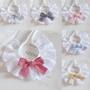 Pet scarf, bib, dog bib, cat scarf, teddy <b>bear</b> princess <b>cute</b> plaid bow thin style - Product Image 1