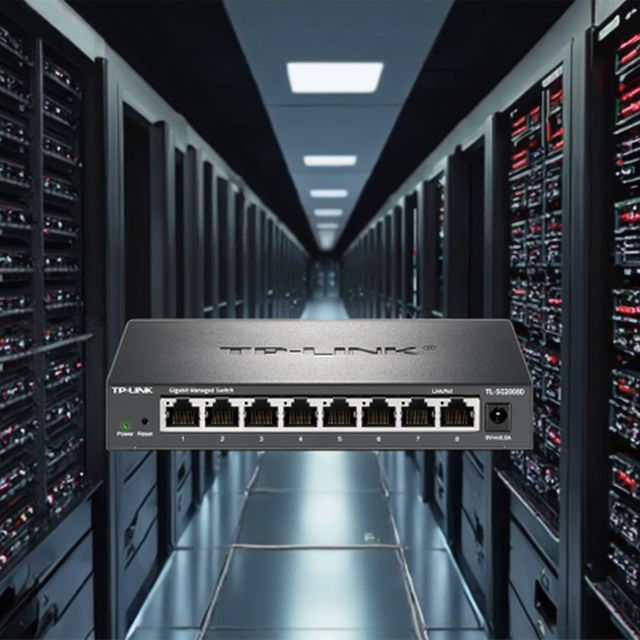 All-Gigabit Cloud Managed Commercial Switch TL-SG2008D 8 Ports with 802.1Q Web Remote App for Industrial Components