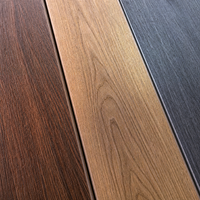 Plancher flottant insonorisant SPC imperméable 8 mm brun foncé 12 mil aspect ardoise à clipser pour escalier design intérieur moderne