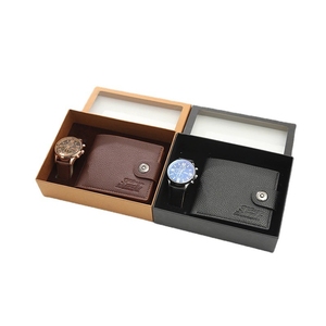 Set Regalo Fancy & Yc M2302 per <span class=keywords><strong>Uomo</strong></span>: Portafoglio + Orologio + Scatola / Cintura + Orologio + Scatola, Orologi al Quarzo in Pelle, <span class=keywords><strong>Regali</strong></span> per San Valentino - Product Image 3