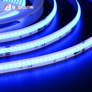 Vente en gros de bande lumineuse LED COB intelligente blanche, DC 12V 24V 18W/M 10mm 720D IC2811 100LM, lumières COB RGB 20 couleurs 5m haute densité - Product Image 1