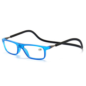 <span class=keywords><strong>Gafas</strong></span> de <span class=keywords><strong>presbicia</strong></span> antirreflectantes portátiles para hombres y mujeres Nueva bisagra de Metal extensible plegable cuello magnético colgando piernas de templo - Product Image 4
