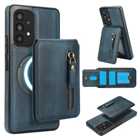 Détachable 2-en-1 Porte-Cartes Fermeture Éclair Portefeuille Magnétique Cas Pour Samsung Galaxy A13 A14 A15 A35 A51 A52 A53 A54 A55 A71 A72 Couverture