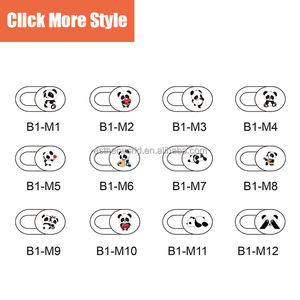 Copri Webcam Privacy a Forma di Panda per PC, MacBook e Smartphone - Plastica/Metallo, Dimensioni 0,73x0,35 Pollici - Product Image 2