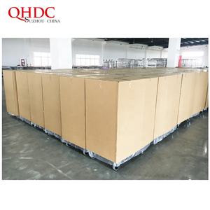 सुपरमार्केट वस्तुओं के लिए उच्च गुणवत्ता वाले स्टील ट्रॉली 300 किलोग्राम भार क्षमता रोलिंग कार्ट चार पहिया भंडारण शेल्फ के साथ - Product Image 6