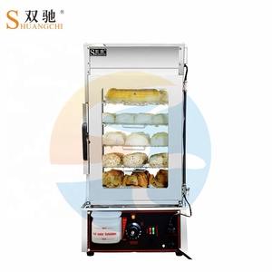 スナックマシン 電気式 業務用 ステンレス製 フードウォーマー ディスプレイ 5層 バンズスチーマー 保温ショーケース - Product Image 5