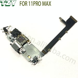 Câble flexible de remplacement pour port de charge <span class=keywords><strong>iPhone</strong></span> <span class=keywords><strong>11</strong></span>, <span class=keywords><strong>11</strong></span> Pro, <span class=keywords><strong>11</strong></span> Pro Max, connecteur de charge USB avec microphone flexible - Product Image 2