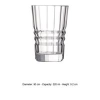 Vaso DOF Louisiane 32 cl 9.2 Ø 9 cm Arcoroc