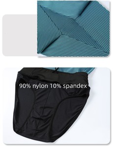 Женские летние однотонные компрессионные шорты-леггинсы 2-в-1 для бега из полиэстера, быстросохнущие, дышащие, с задним карманом на молнии, для спортзала - Product Image 5