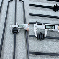 Balustres carrés en fer massif de 9 mm, nouveau design, 890 mm de hauteur, pour rampe d'escalier