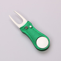 Outil de réparation de divots de golf SY20 avec logo personnalisé, marqueur de balle magnétique, fourche à divots en caoutchouc PU, portable, 35g, universel
