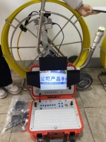 Caméra d'inspection endoscopique étanche de 56 mm avec câble de travail de 60 m et tête de caméra orientable/inclinable