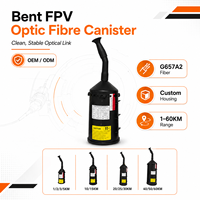 Système de communication optique industriel FPV par fibre optique en canister pour opération à distance longue portée anti-interférence