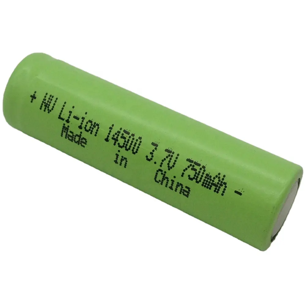 AA 3.7V 14500 Li-ion Rechargeable Battery capacity 650mAh 800mAh Customized various lithium battery packs
