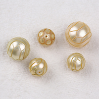 Perles d'eau salée sculptées à la mode, 11-14mm, perles naturelles de Tahiti pour la fabrication de bijoux diy