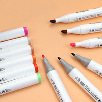 Mokeelo 895/ensemble - 12/18/24/36/48 couleurs, ensemble de marqueurs d'art professionnels à base d'alcool avec double pointe, stylo triangulaire